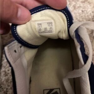 Vans Blue and White Sneakers Skateboarding Style